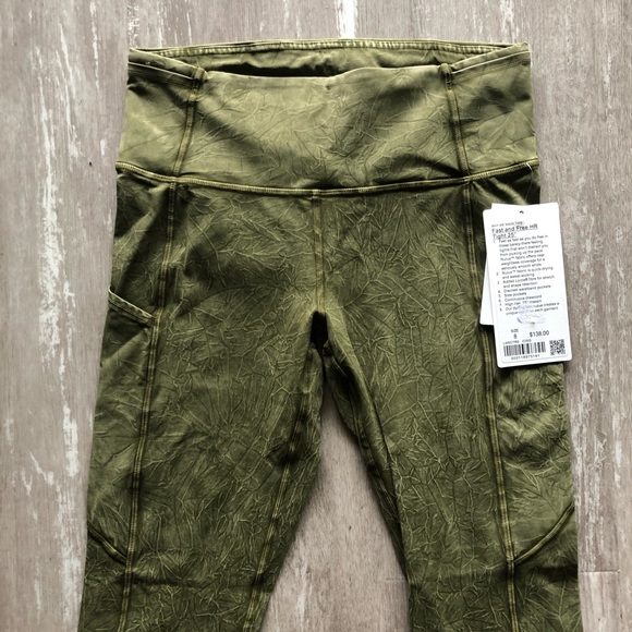 Lululemon Fast and Free Tight II 25" Ice Dye - Picture 4 of 14